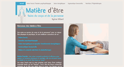 Desktop Screenshot of matieredetre.com